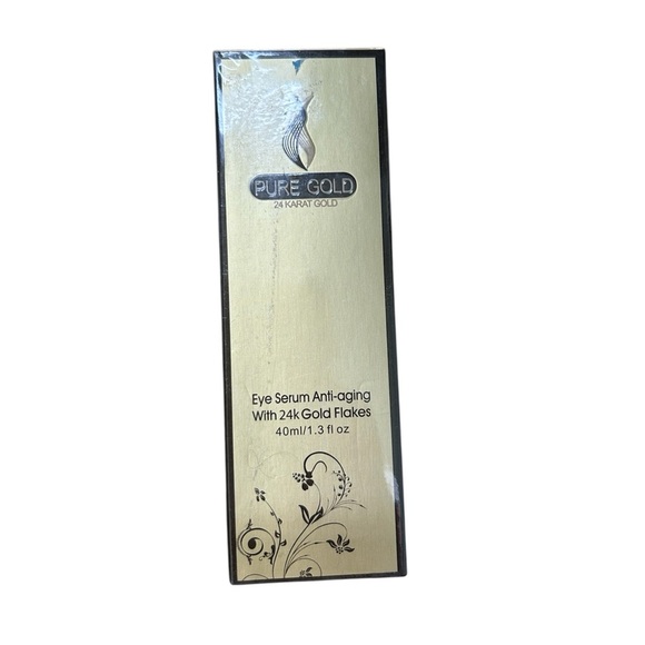Pure Gold Other - Pure Gold Anti-Aging Face Serum Fine Lines Treatment 24K Gold Flakes New! 40ml